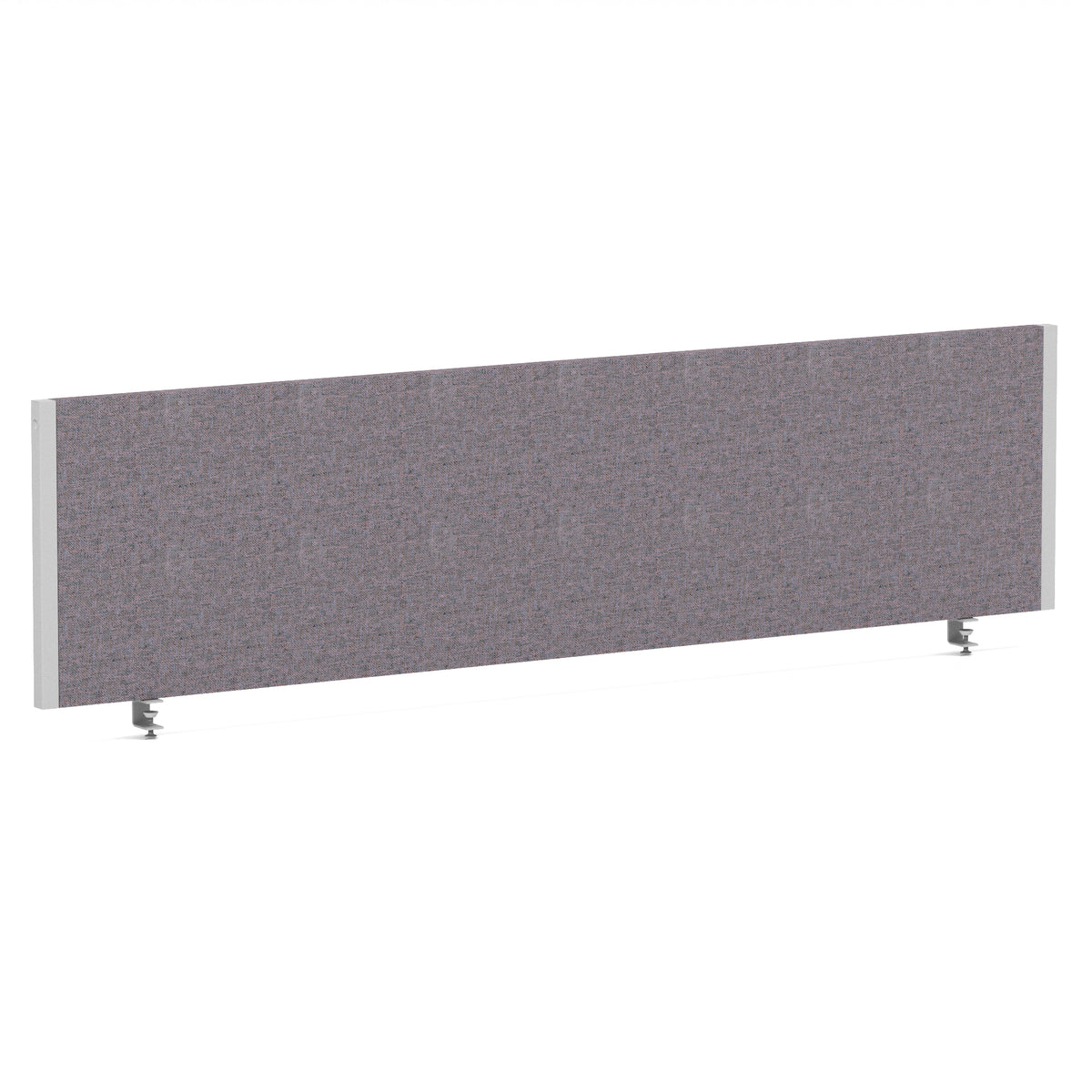 Bramwell Bench Desk Privacy Screen – Silver Frame Bespoke Rivet Fuse 1600 - Industrious Decor