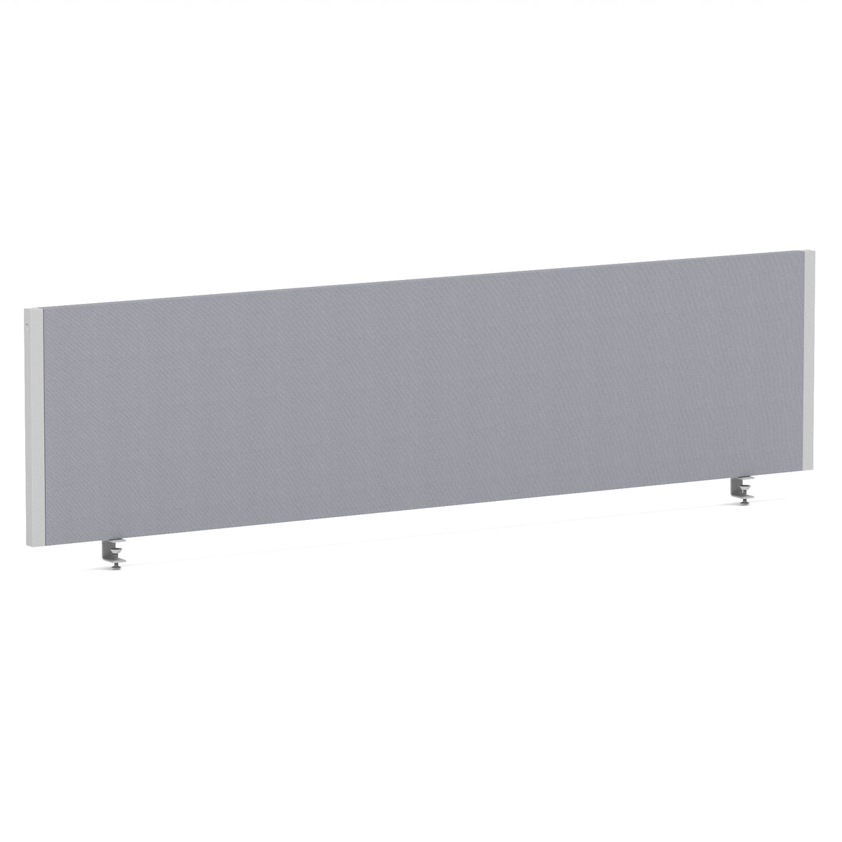 Bramwell Bench Desk Privacy Screen – Silver Frame Bespoke Quest Shell 1600 - Industrious Decor
