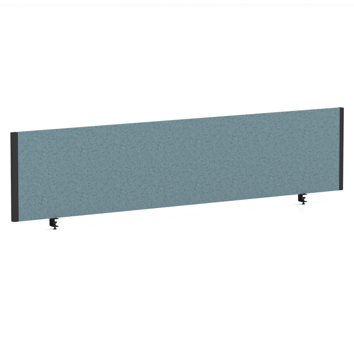 Bramwell Bench Desk Privacy Screen – Black Frame Bespoke Rivet Quench 1800 - Industrious Decor