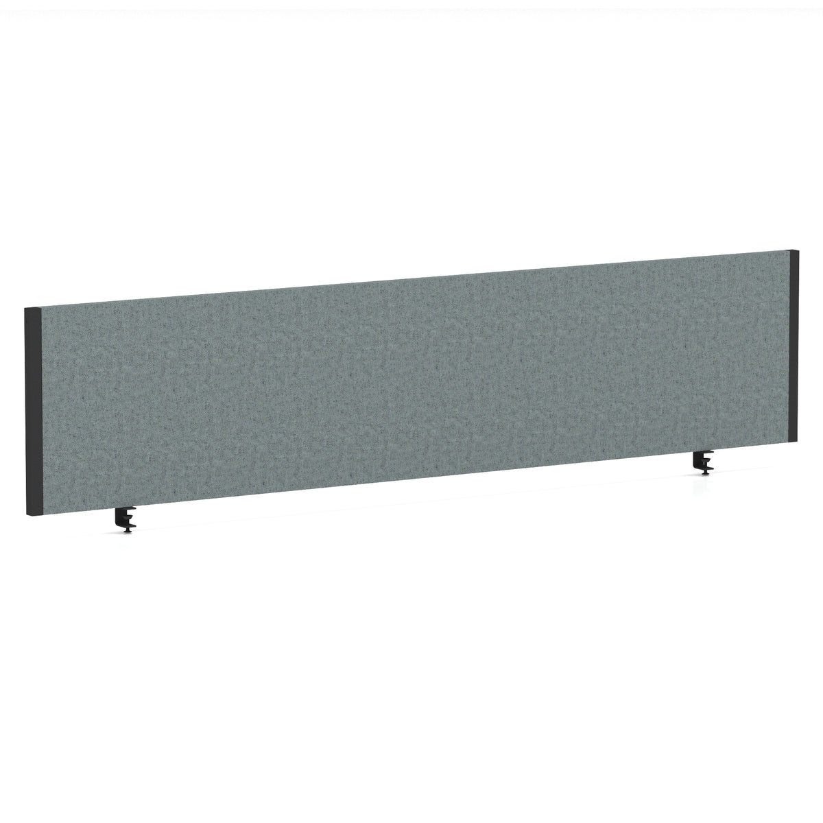 Bramwell Bench Desk Privacy Screen – Black Frame Bespoke Rivet Tensile 1800 - Industrious Decor