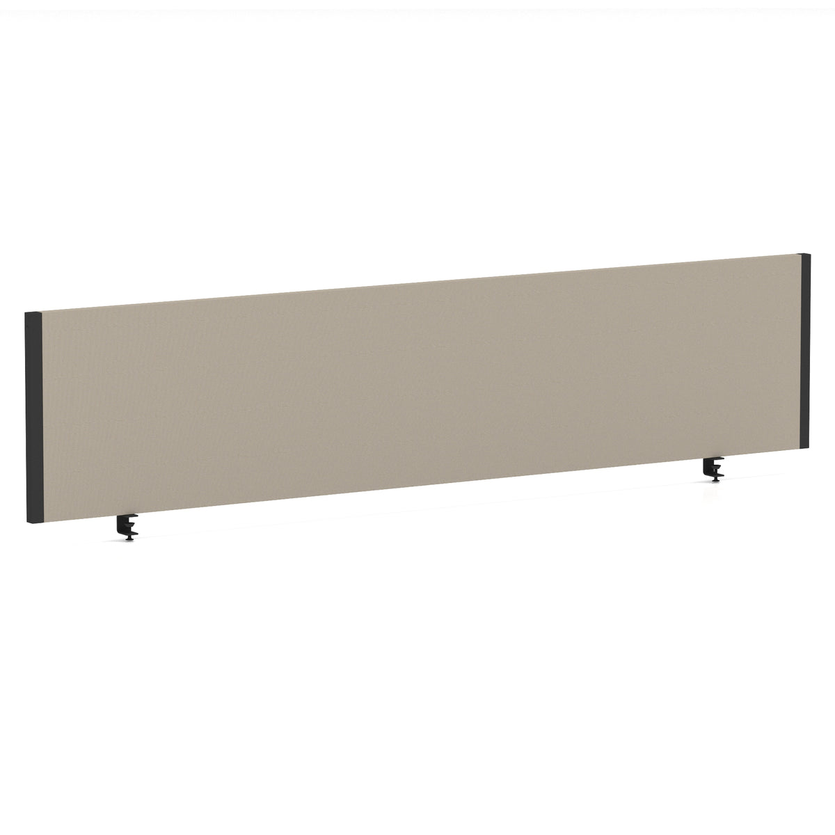 Bramwell Bench Desk Privacy Screen – Black Frame Bespoke Quest Salt 1800 - Industrious Decor