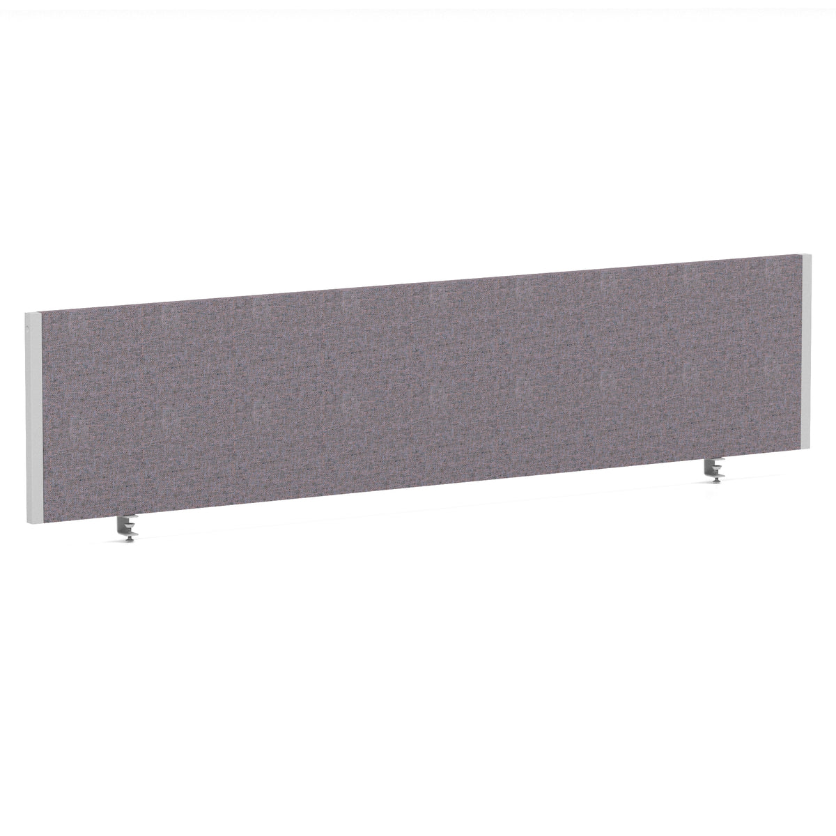 Bramwell Bench Desk Privacy Screen – Silver Frame Bespoke Rivet Fuse 1800 - Industrious Decor