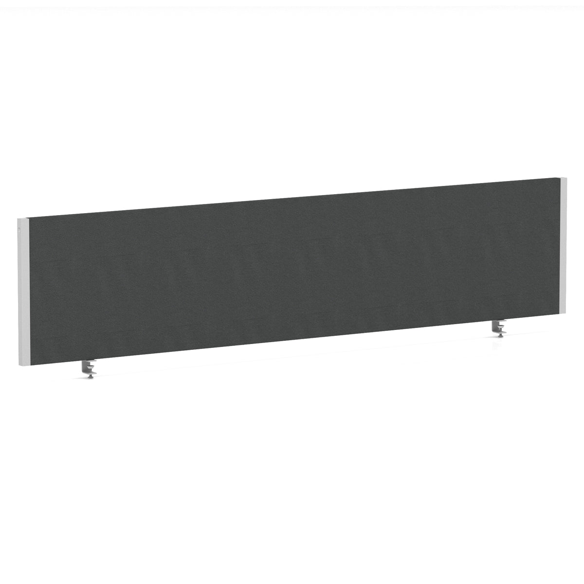 Bramwell Bench Desk Privacy Screen – Silver Frame Bespoke Quest Mussel 1800 - Industrious Decor
