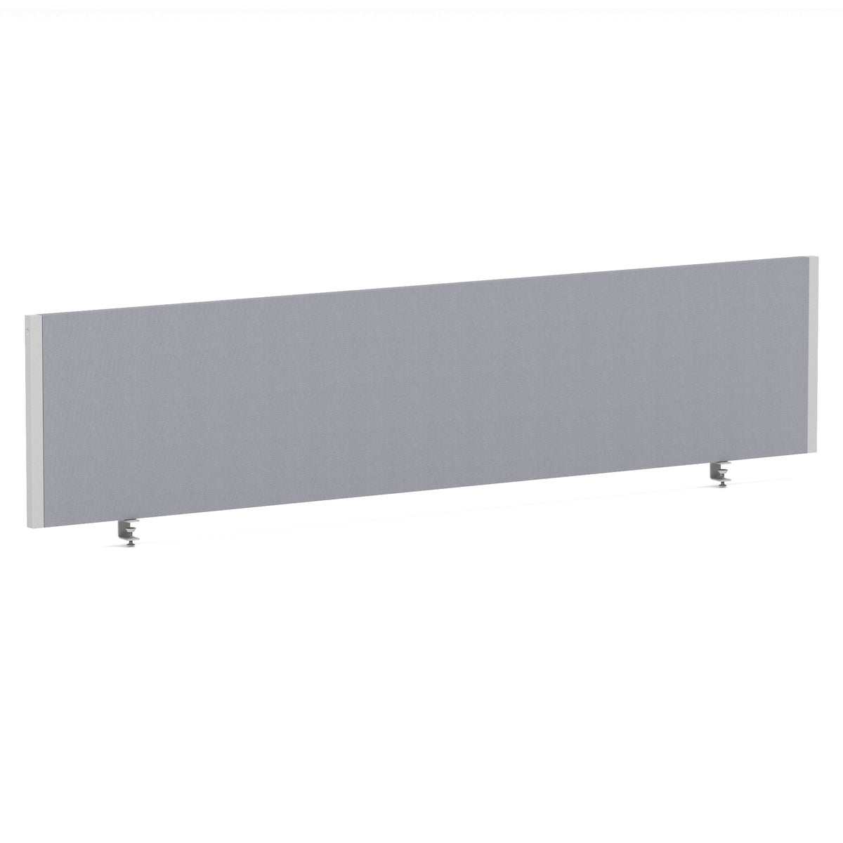 Bramwell Bench Desk Privacy Screen – Silver Frame Bespoke Quest Shell 1800 - Industrious Decor