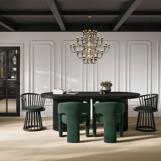 Cage Dining Chair — Forest Green - Industrious Decor