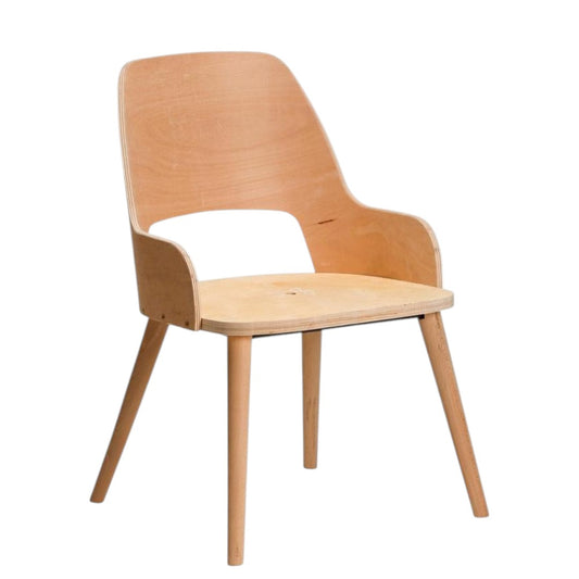 LUX Side Chair Frame – Raw Frame - Industrious Decor