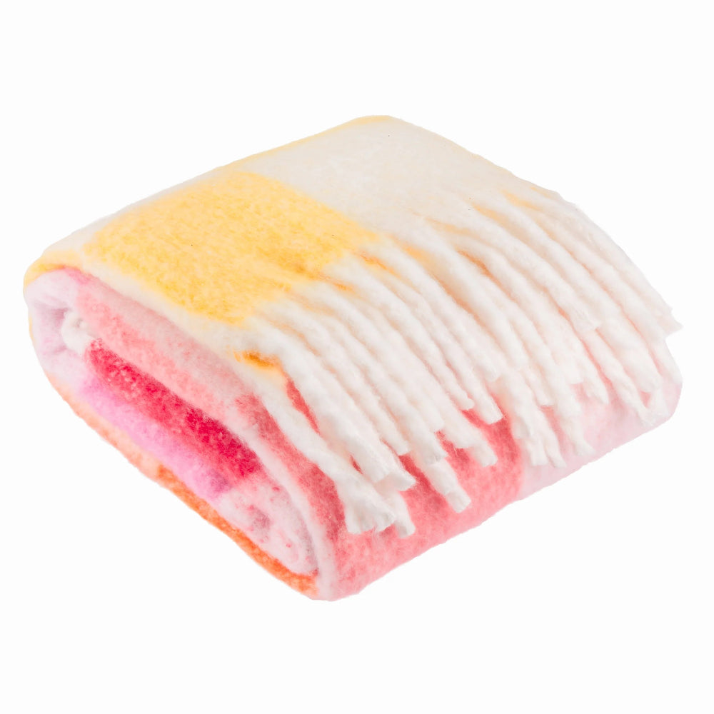 Citrus Checked Throw