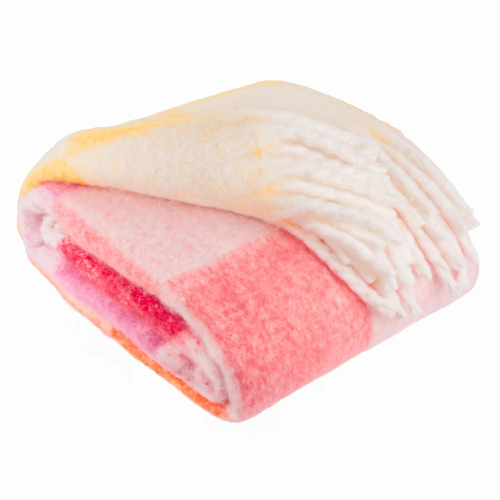 Citrus Checked Throw