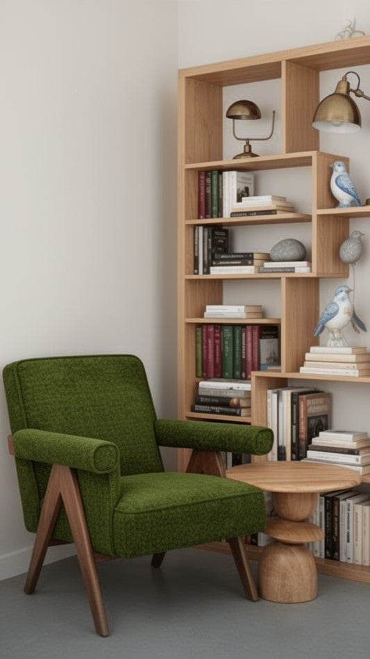 Sculptural Mango Wood Side Table - Industrious Decor