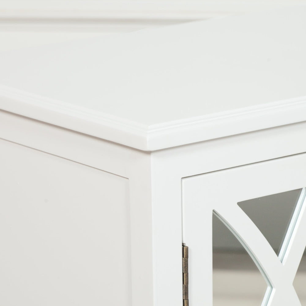 Fretwork Mirrored Sideboard - Industrious Decor