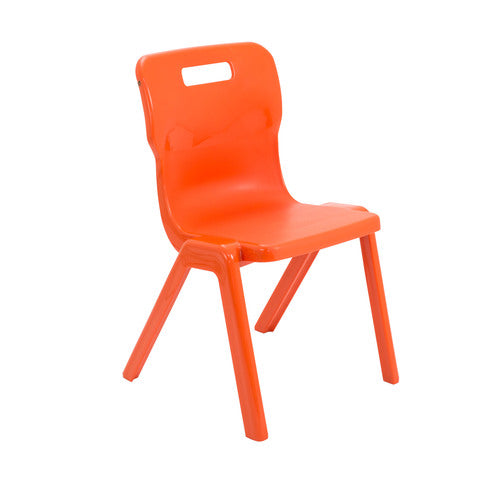 Veyra One-Piece Classroom Chair Orange - Industrious Decor