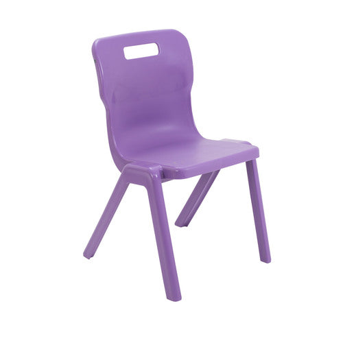 Veyra One-Piece Classroom Chair Purple - Industrious Decor