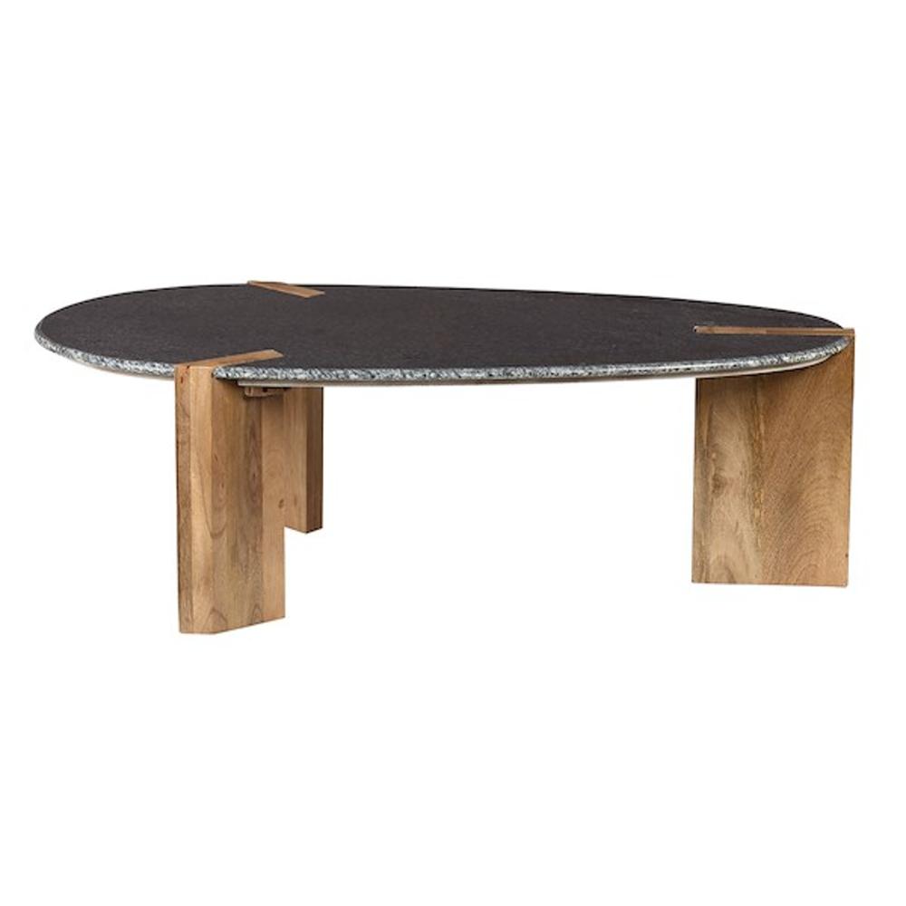 Axis Stone Coffee Table - Industrious Decor