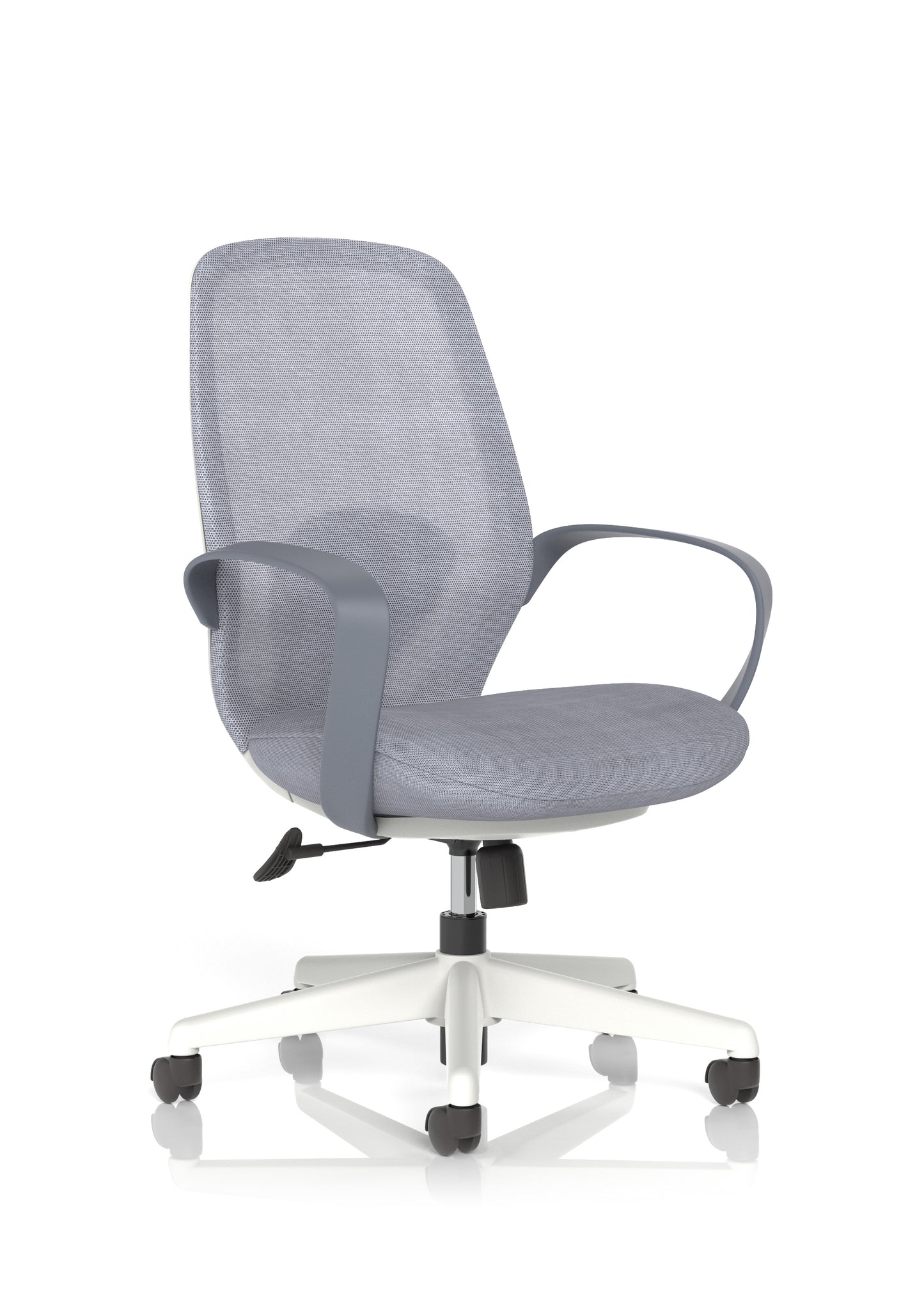 Ariel Mesh Task Operator Chair with Arms Grey - Industrious Decor