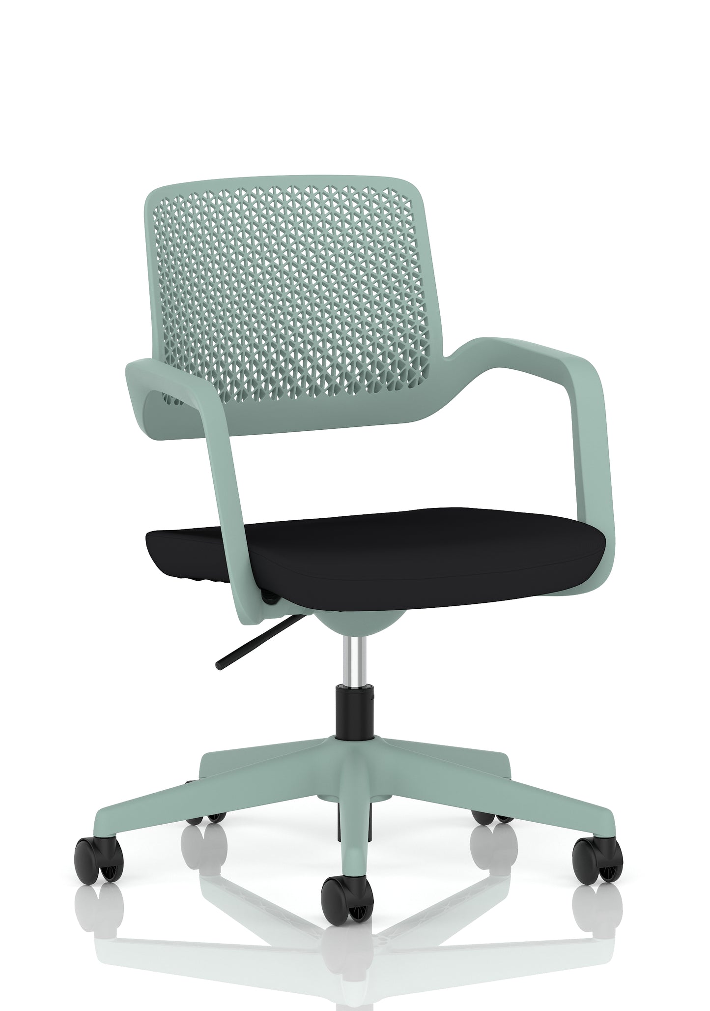 Cosmo Task Operator Chair Green Black - Industrious Decor