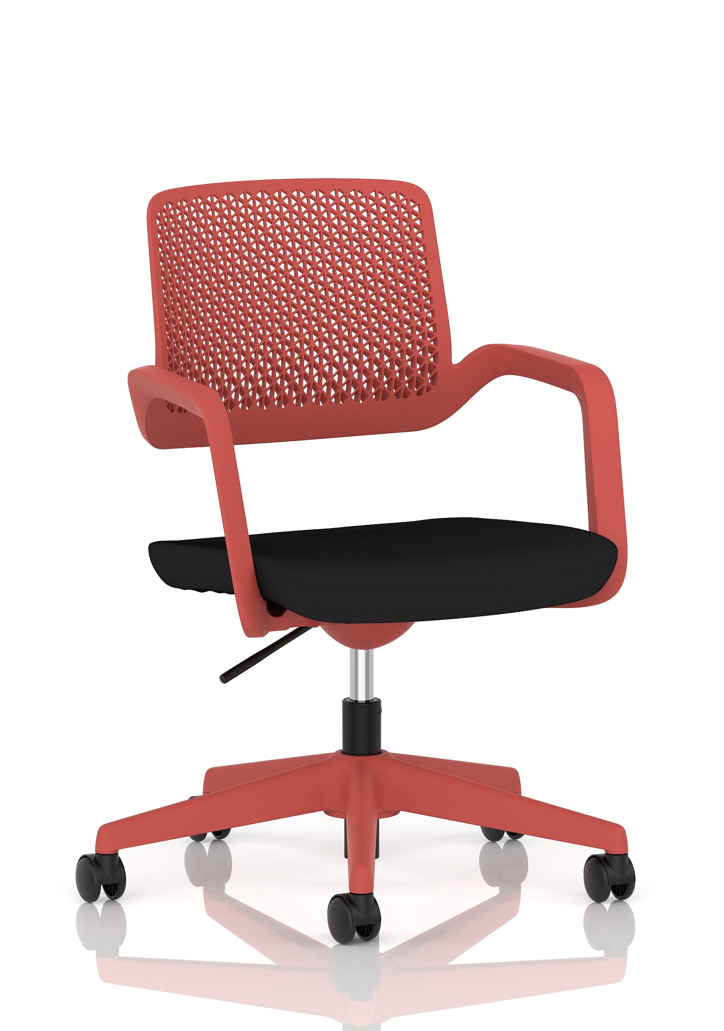 Cosmo Task Operator Chair Red Black - Industrious Decor