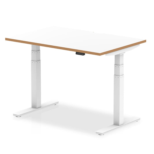 Rowan White Height Adjustable Desk 1200 Standard - Industrious Decor