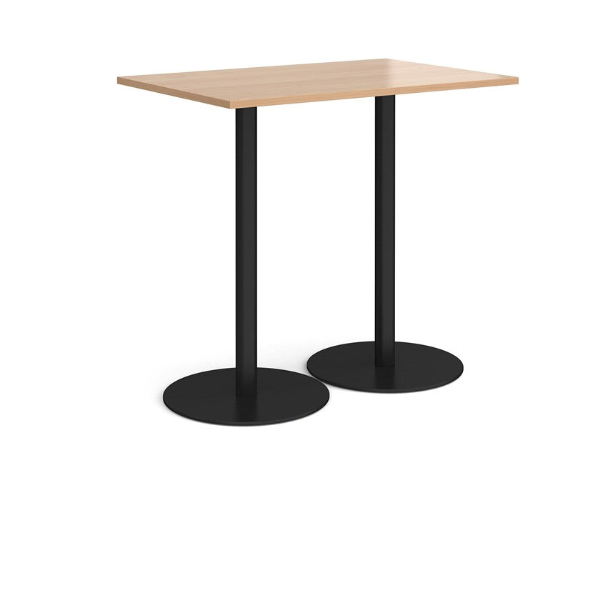 Paisa Double Base Dining Table Black Base