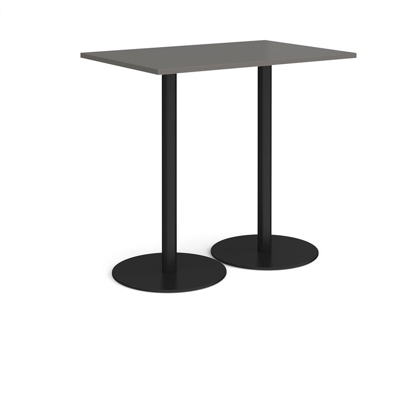 Paisa Double Base Dining Table Black Base