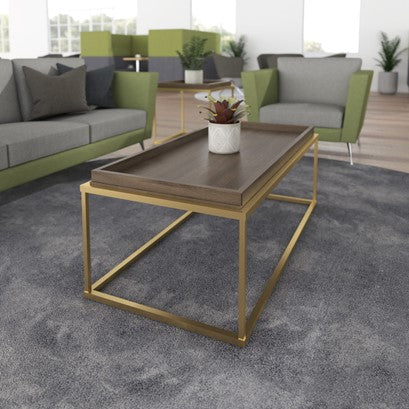 Gilded — Rectangular Coffee Table - Industrious Decor