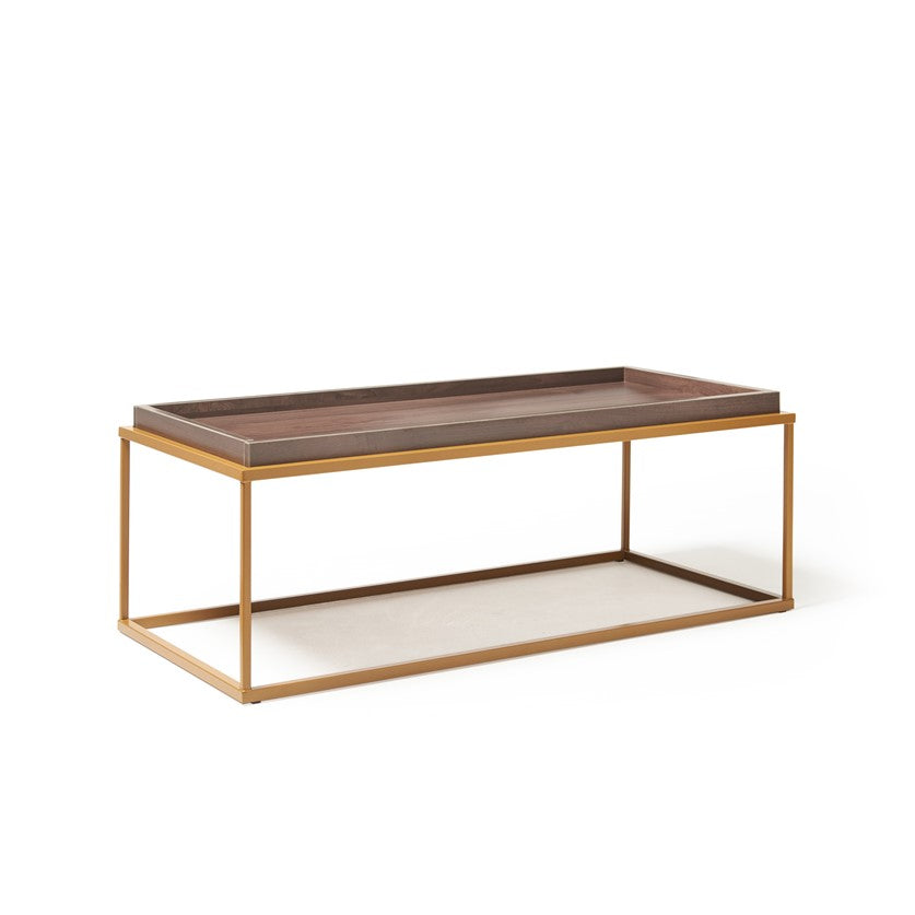 Gilded — Rectangular Coffee Table - Industrious Decor
