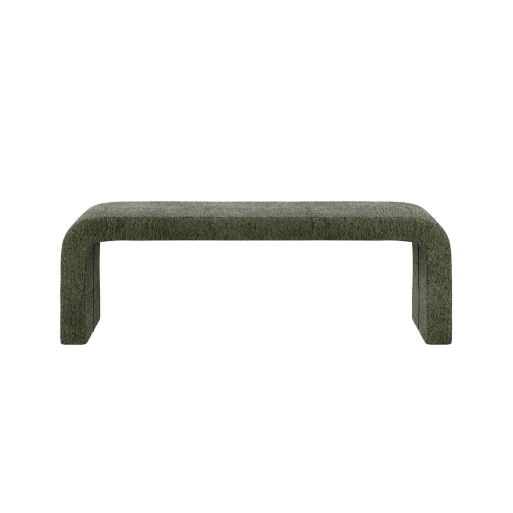 Barlow Bench Fern Boucle - Industrious Decor