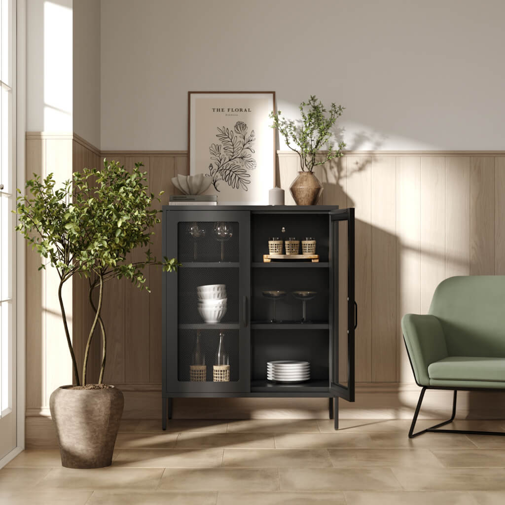Ryter Cabinet — Black - Industrious Decor