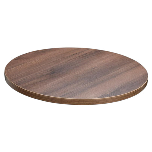 Tobacco Walnut Effect Round Table Top - Industrious Decor