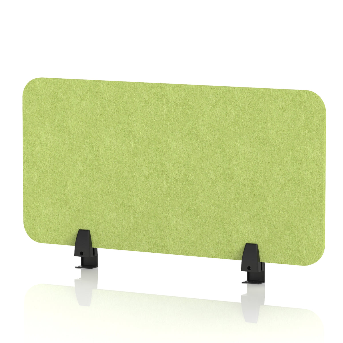Commercial Acoustic Desktop Screen – Rectangle Lime Green 800 - Industrious Decor