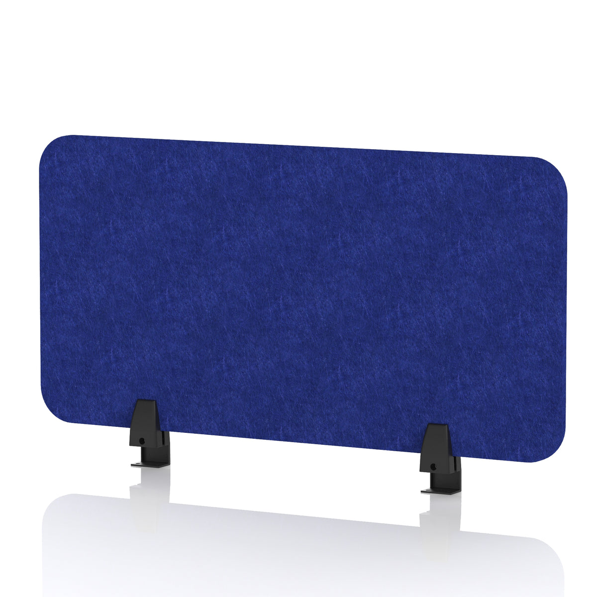 Commercial Acoustic Desktop Screen – Rectangle Cobalt Blue 800 - Industrious Decor