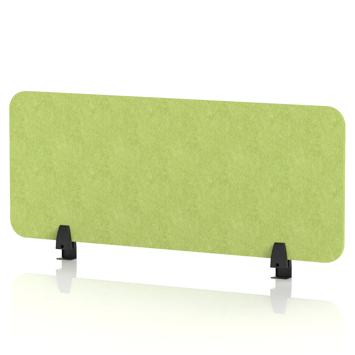 Commercial Acoustic Desktop Screen – Rectangle Lime Green 1000 - Industrious Decor