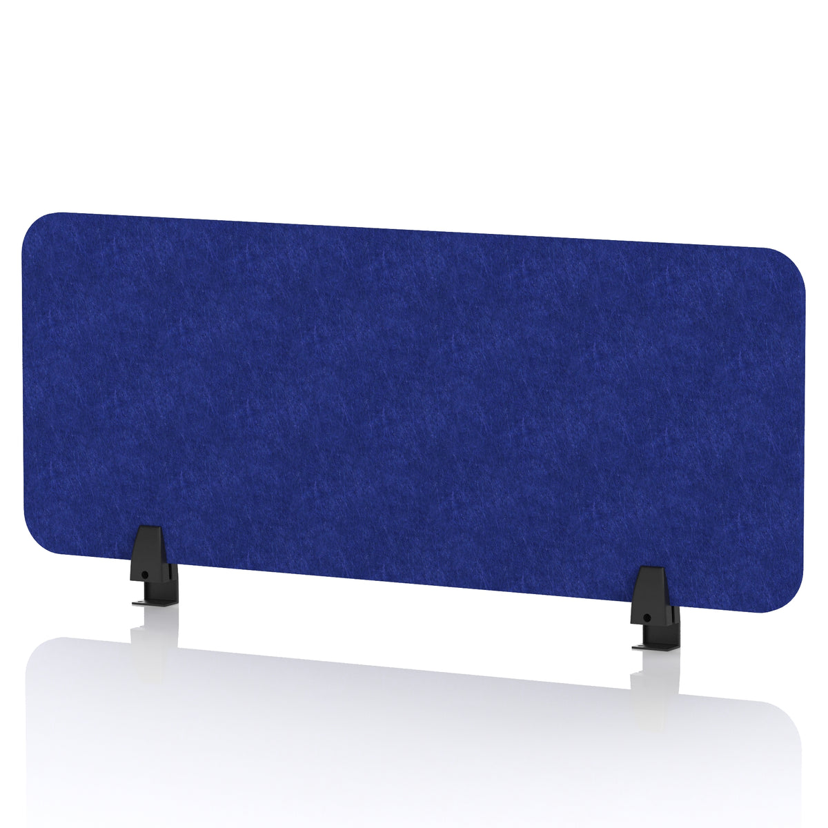 Commercial Acoustic Desktop Screen – Rectangle Cobalt Blue 1000 - Industrious Decor
