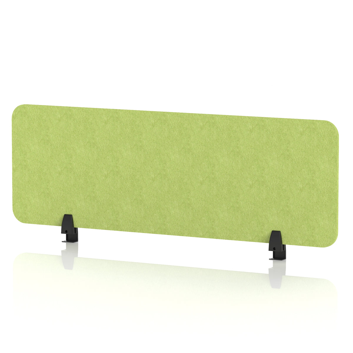 Commercial Acoustic Desktop Screen – Rectangle Lime Green 1200 - Industrious Decor