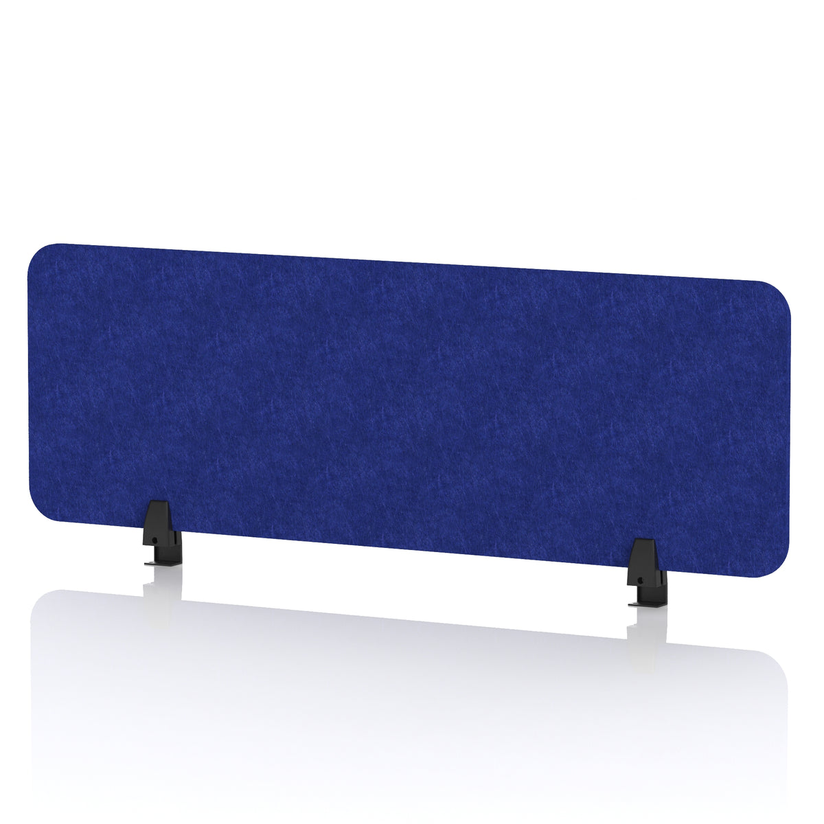 Commercial Acoustic Desktop Screen – Rectangle Cobalt Blue 1200 - Industrious Decor