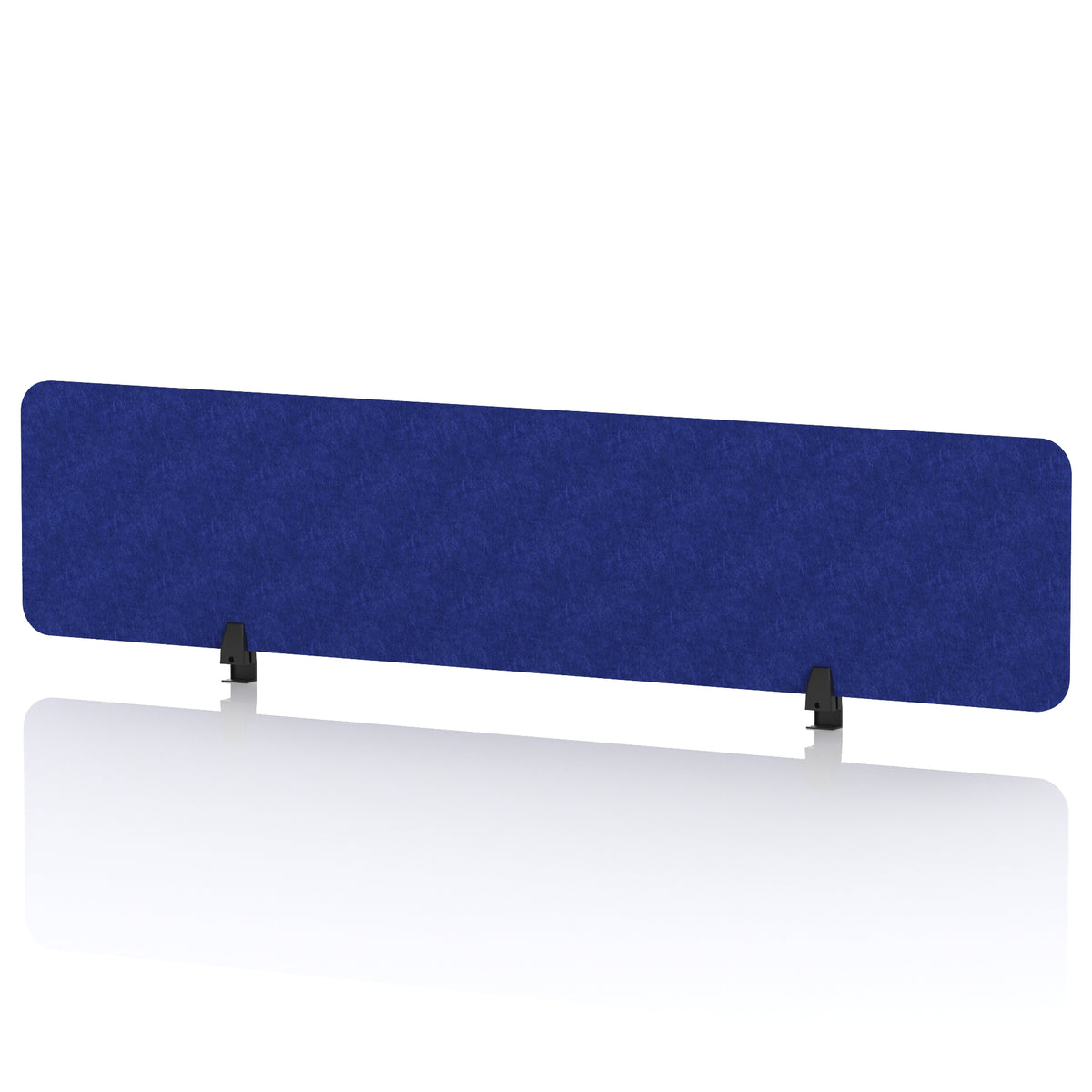 Commercial Acoustic Desktop Screen – Rectangle Cobalt Blue 1800 - Industrious Decor