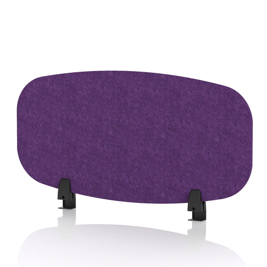 Commercial Acoustic Desktop Screen – Oblong Plum Purple 800 - Industrious Decor
