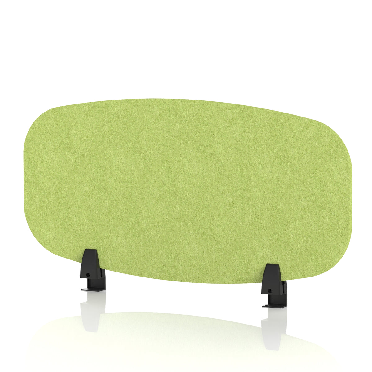 Commercial Acoustic Desktop Screen – Oblong Lime Green 800 - Industrious Decor