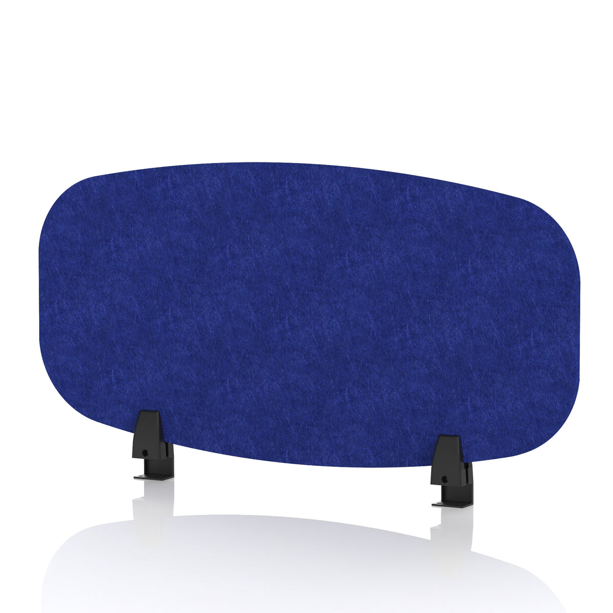 Commercial Acoustic Desktop Screen – Oblong Cobalt Blue 800 - Industrious Decor