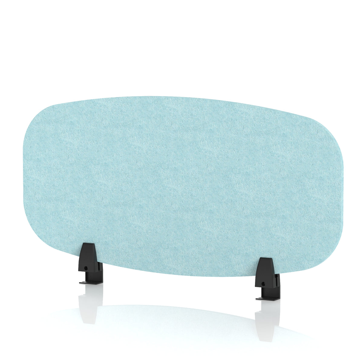 Commercial Acoustic Desktop Screen – Oblong Sky Light Blue 800 - Industrious Decor