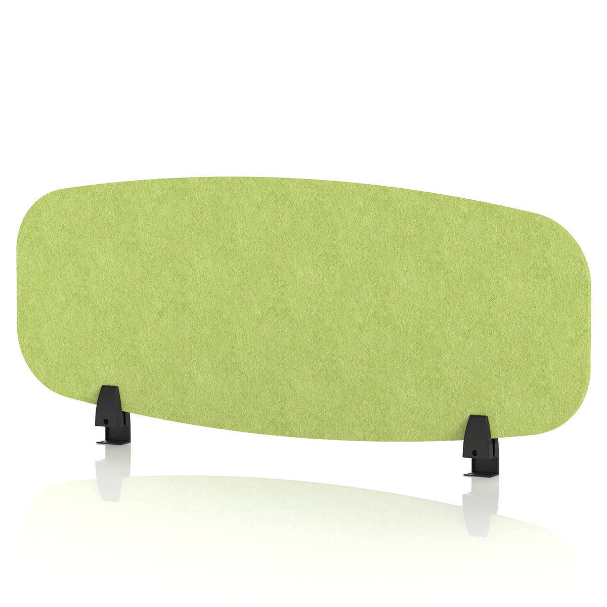 Commercial Acoustic Desktop Screen – Oblong Lime Green 1000 - Industrious Decor