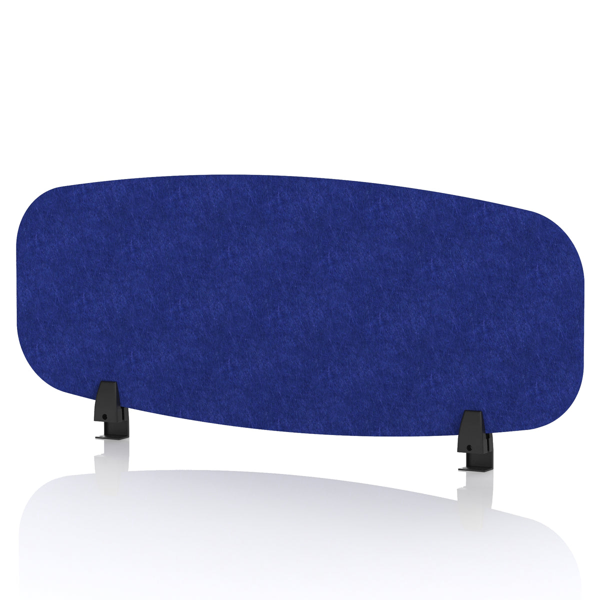 Commercial Acoustic Desktop Screen – Oblong Cobalt Blue 1000 - Industrious Decor