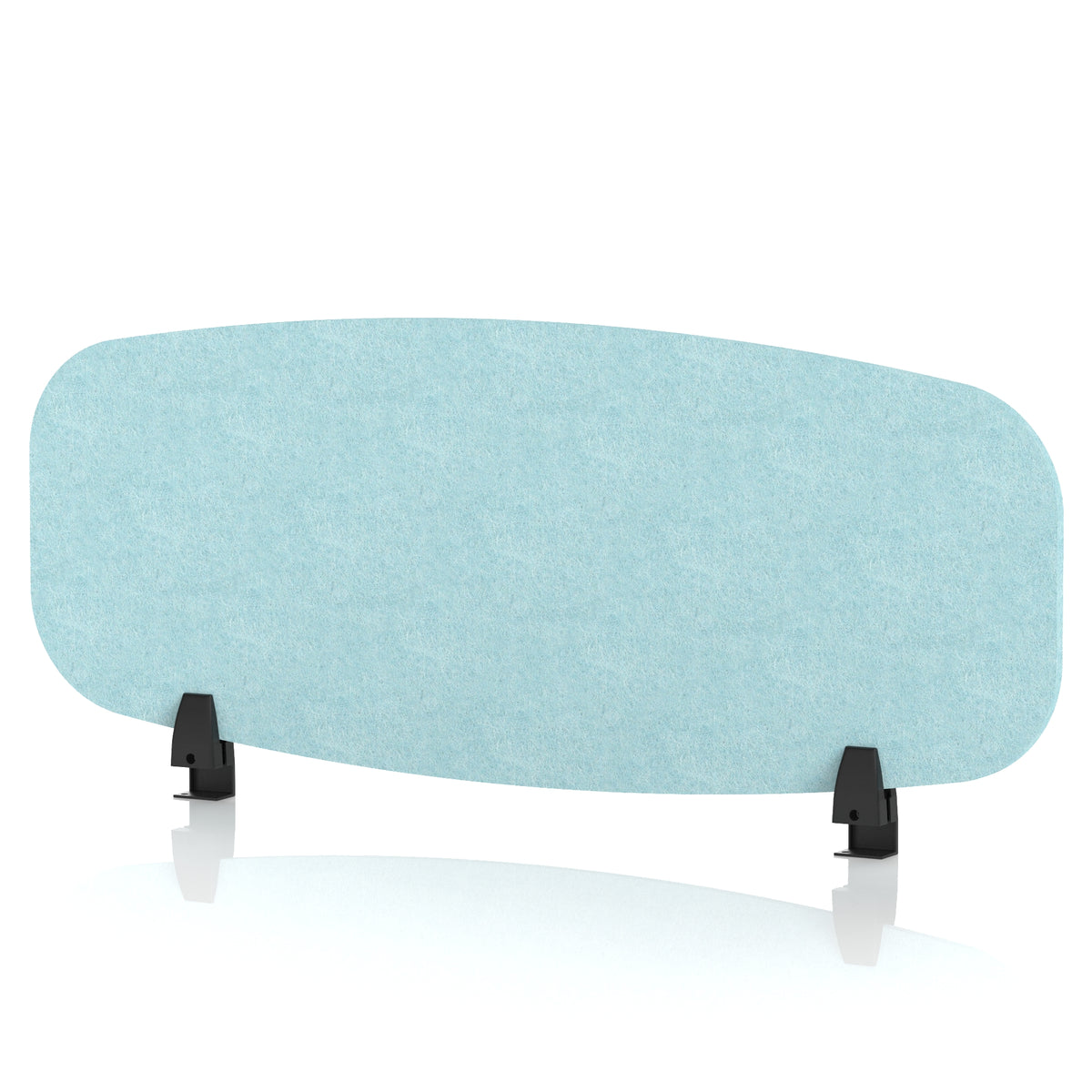 Commercial Acoustic Desktop Screen – Oblong Sky Light Blue 1000 - Industrious Decor
