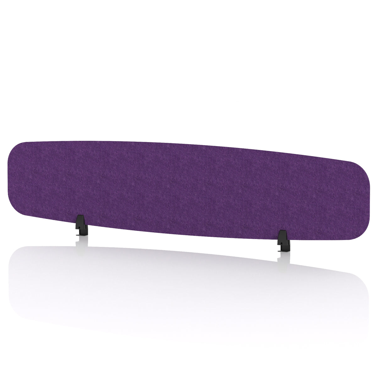 Commercial Acoustic Desktop Screen – Oblong Plum Purple 1800 - Industrious Decor