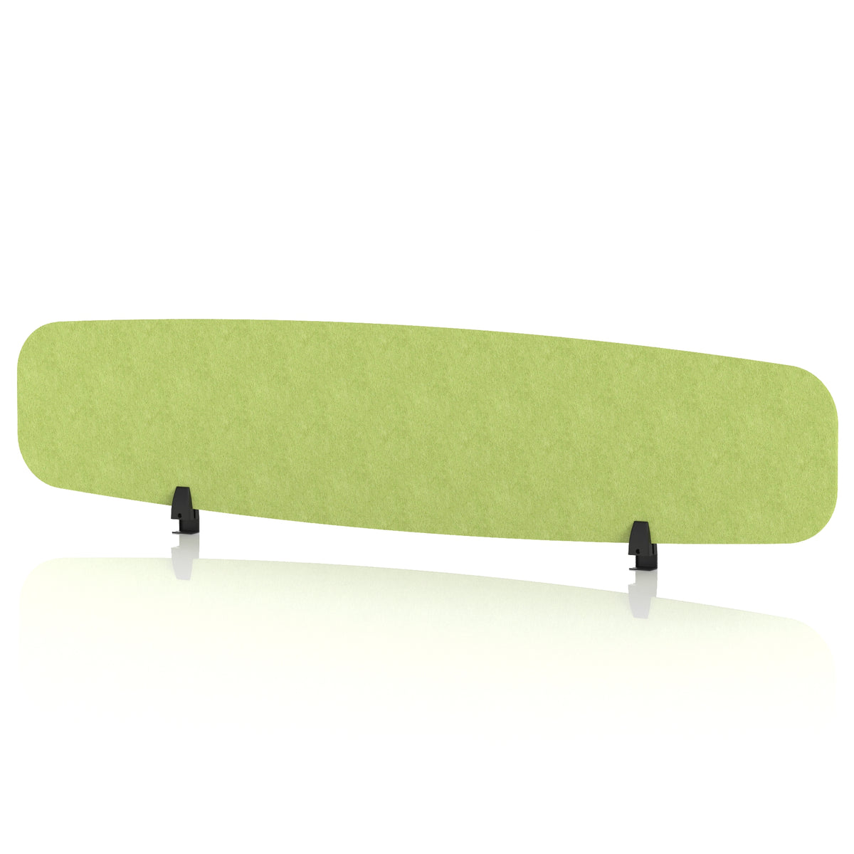 Commercial Acoustic Desktop Screen – Oblong Lime Green 1800 - Industrious Decor