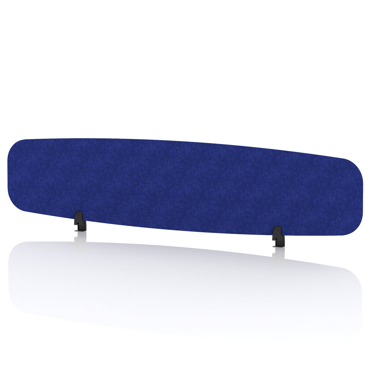 Commercial Acoustic Desktop Screen – Oblong Cobalt Blue 1800 - Industrious Decor