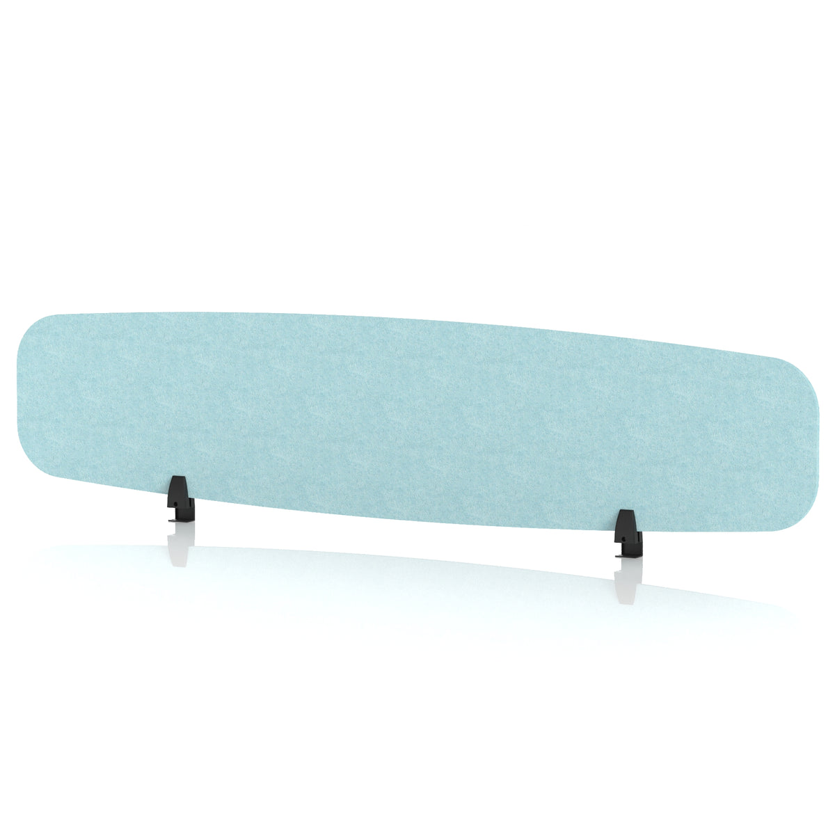 Commercial Acoustic Desktop Screen – Oblong Sky Light Blue 1800 - Industrious Decor