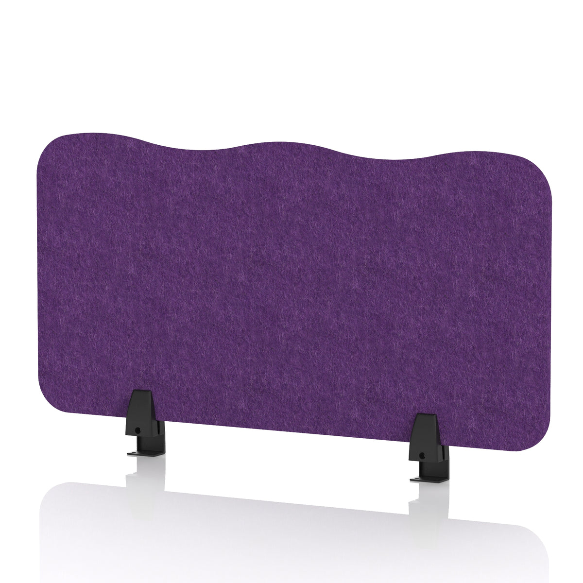 Commercial Acoustic Desktop Screen – Wave Plum Purple 800 - Industrious Decor