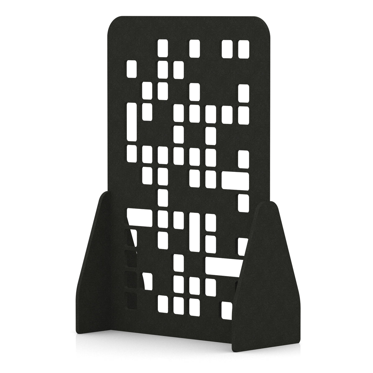 Soren Acoustic Floor Standing Screen Raven Black Block 1800mm - Industrious Decor