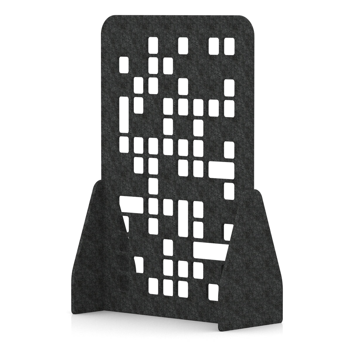 Soren Acoustic Floor Standing Screen Graphite Charcoal Block 1800mm - Industrious Decor