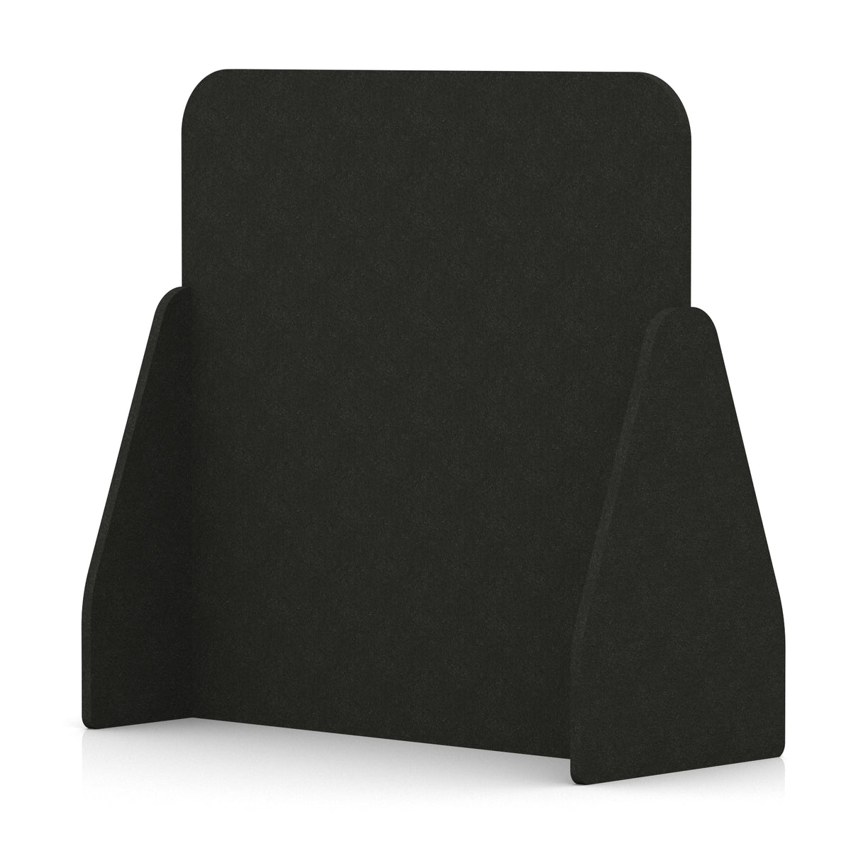 Soren Acoustic Floor Standing Screen Raven Black Full 1200mm - Industrious Decor